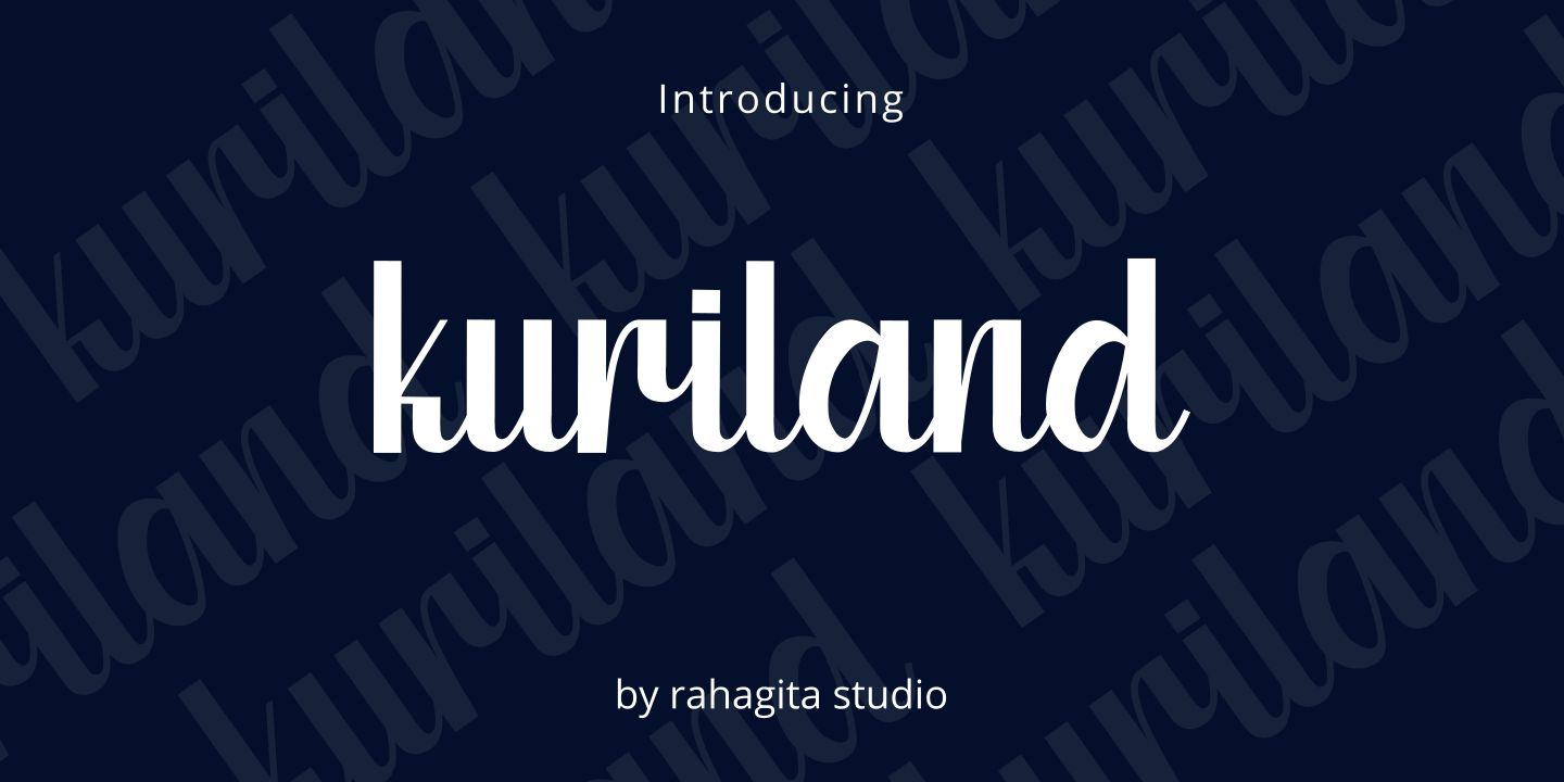 Пример шрифта Kuriland #1